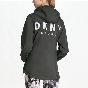 DKNY Sport Black windbreaker jacket with hood